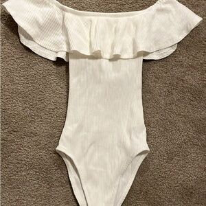 Ardene Cream Off-Shoulder Kids One Piece